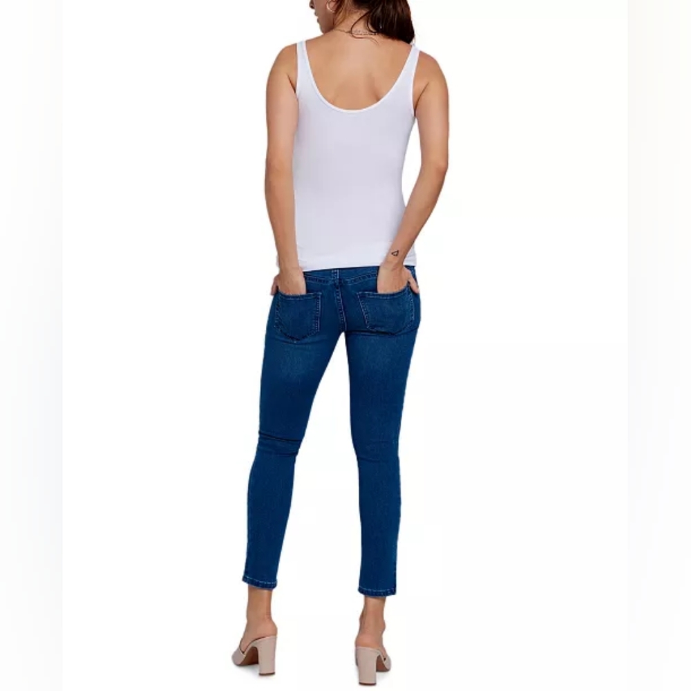 A Pea in the Pod Luxe Secret Fit Belly Skinny Light Wash Maternity Jeans